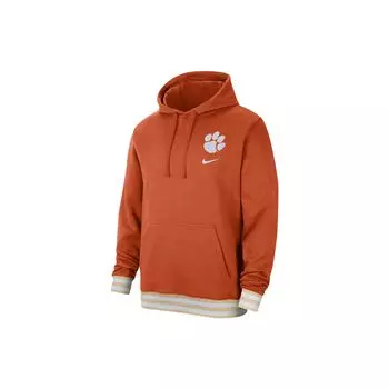 Nike Толстовка с капюшоном из флиса в стиле колледжа в стиле ретро, мужская толстовка с капюшоном оранжевого цвета FJ9792-888 XXL