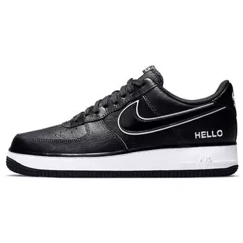Nike Urbanstar x Air Force 1 07 LX HELLO Pack — черные мужские кроссовки, белые CZ0327-001 40.5