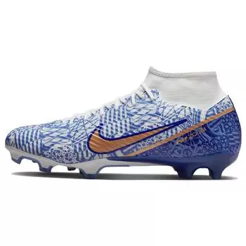 Кроссовки мужские Nike Zoom Mercurial Superfly 9 Academy CR7 MG Azulejo синие белые Concord DQ5308-182 40.5