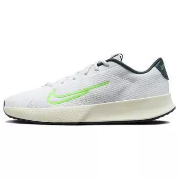 Nike Vapor Lite 2 HC Прочные теннисные кроссовки с низким верхом Мужские кроссовки Бело-зеленые DV2018-101 41