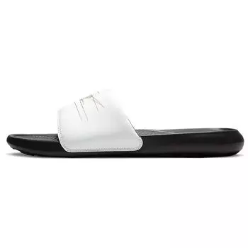 Nike Victori One Printed Slide White Metallic Gold Мужские кроссовки Summit-White Orange Black CN9678-103 40