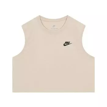 Nike W без рукавов Nashi укороченный топ nsW Club без рукавов FV5506126090 L