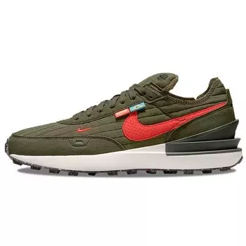 Nike Waffle One Premium Toasty — средние оливковые мужские кроссовки Green Sequoia Black DC8890-200 41