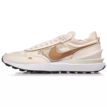 Nike Waffle One Soft Pink Copper Женские кроссовки Светло-Мягко-Розовые Парусные Мерцающие FB1298-600 36.5