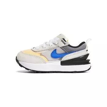 Nike Waffle One TD Light Bone Blue Orange Детские кроссовки Серый Белый Черный DC0479-009 23.5