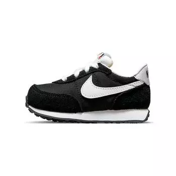 Nike Waffle Trainer 2 TD Черно-белые детские кроссовки Sail Total-Orange DC6479-001 23.5