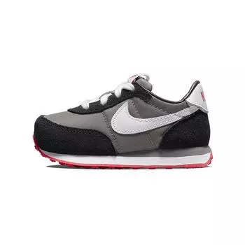 Nike Waffle Trainer 2 TD Flat Pewter Черные детские кроссовки Серый Сирена-Красный Белый DC6479-005 26
