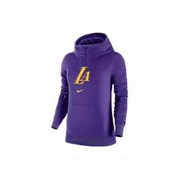 Nike X NBA Los Angeles Lakers 2023-24 Сезон City Edition Толстовка с воротником-воронкой Женские толстовки Фиолетовый DZ0392-504 M