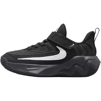 Nike Яннис Бессмертие 4 Черный Белый Темно-Дымчатый Серый (PS) Детские кроссовки FZ6733-001 28