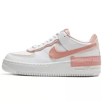 Nike Женские кроссовки Air Force 1 Low Shadow Белые Кораллово-розовые 35.5
