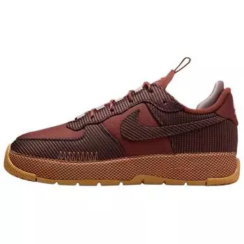 Кроссовки женские Nike Air Force 1 Wild Dark Pony коричневые светло-фиолетовые льняные FB2348-202 38