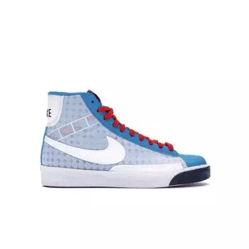 Nike Женские кроссовки Blazer High Neo Turquoise Blue Midnight-Navy-Cement-Red 317808-411 36.5
