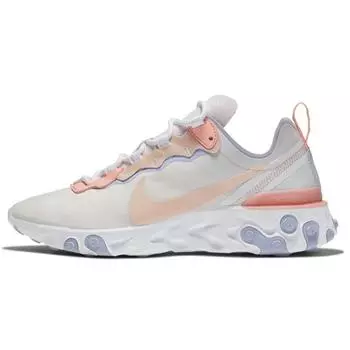 Nike Женские кроссовки React Element 55 бледно-розовые/выгоревший коралловый 36.5