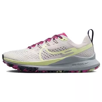 Nike Женские кроссовки React Pegasus Trail 4 Platinum Violet Purple Ink Fierce Pink Luminous Green 35.5