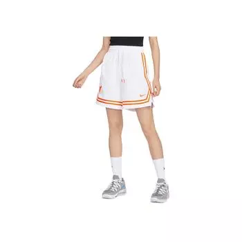 Nike Женские шорты Dri-Fit Wnba Striped Color-Block Quick-Dry Split Hem Drawstring Shorts White DR5645-100 S
