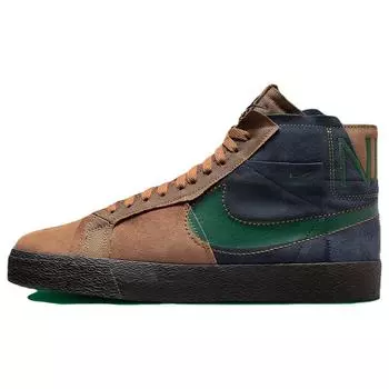 Кроссовки унисекс Nike Zoom Blazer Mid Premium SB Legend Dark Brown Obsidian Light-British-Tan Fir FZ3306-200 40