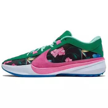 Nike Zoom Freak 5 Flowers Мужские кроссовки Зеленый Светло-Фото-Синий Игриво-Розовый DX4985-401 46
