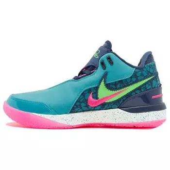 Nike Zoom LeBron NXXT Gen AMPD South Beach Мужские кроссовки Teal Dusty-Cactus Green-Strike FJ1566-300 41