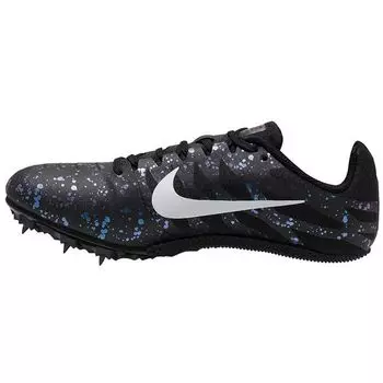 Nike Zoom Rival S 9 Paint Splatter — женские кроссовки Black Indigo Fog, белые 907565-003 44.5
