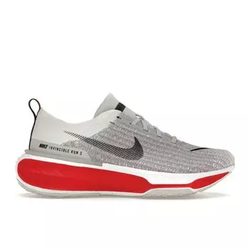 Nike ZoomX Invincible Run Flyknit 3 Cement Grey Fire Red Мужские кроссовки Белый Черный DR2615-102 44