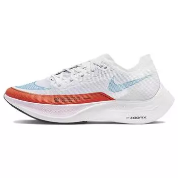 Nike ZoomX Vaporfly Next% 2 White Rush Orange Женские кроссовки Doll Laser-Blue CU4123-102 36