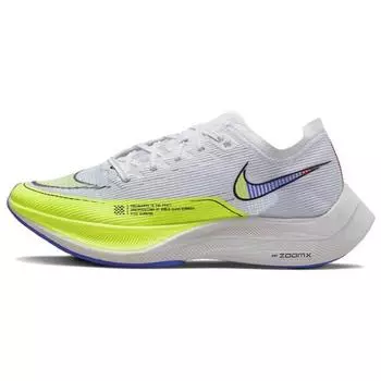 Nike ZoomX Vaporfly NEXT% 2 White Volt Racer Синие женские кроссовки Черные ярко-малиновые CU4123-103 35.5