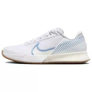 NikeCourt Air Zoom Vapor Pro 2 HC White Light Blue Женские кроссовки Sail Gum-Light-Brown DR6192-106 42