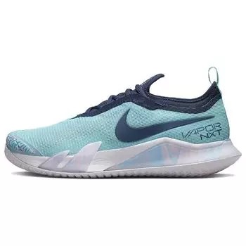 NikeCourt React Vapor NXT Glacier Ice Midnight темно-синие женские кроссовки сине-белые CV0742-402 36.5