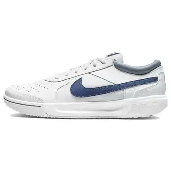 NikeCourt Zoom Lite 3 White Mystic Navy Мужские кроссовки Ashen-Slate DH0626-111 44.5