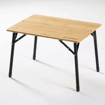 NINEHILLS Quattro Table складной удобный стол из бамбука четырехместный деревянный черный стол регулируемая высота легкий компактный легкий (Маленький)