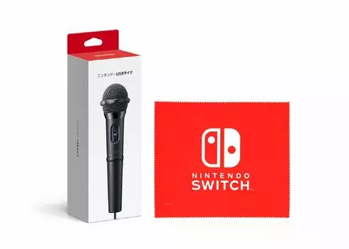 Nintendo Nintendo USB microphone Switch logo design microfiber cloth [Genuine product] (Nintendo included)
