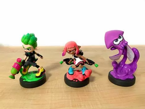 Nintendo Splatoon series amiibo 3 type set boy squid (girl [neon pink], [neon green], [neon purple])