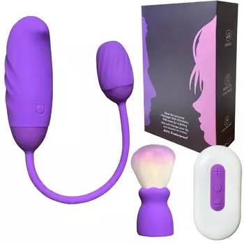 Nipple Attack Adult Goods Tickling Brush Vibrator Compact Remote Control Electric Wireless Silent Rotor USB Powered [2-Way Switchable]