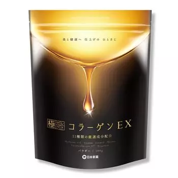 Nippon Shinyaku Goku Select Collagen EX Powder Гиалуроновая кислота Керамид Витамин C 11 тщательно отобранных косметических ингредиентов без добавления подсластителей