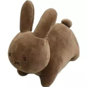 Nishikawa Living Шея Полиэстер Плюшевая Игрушка x 17 Подушка для Шеи x 36 Miffy Шея Коричневая Подушка, (31 см), (37 см), Подушка 2-в-1,