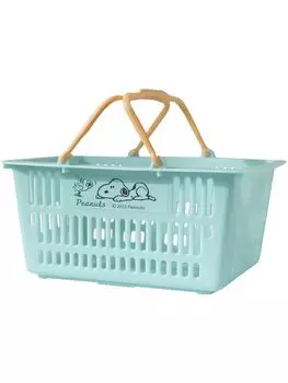 Nishiki Kasei Чехол для хранения Корзина для аксессуаров Корзина Snoopy Light Mint xx Сладости Мягкая игрушка Подарок Сделано в Японии Приблизительно. 13,2 9,7 6,5 см