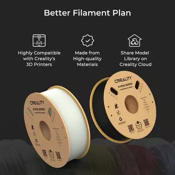 Нить Creality Hyper PLA 1,75 мм, высокая текучесть, высокоскоростной материал для 3D-печати, стабильная экструзия синий