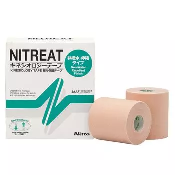 Nitoms Nitreat Kinesiology Standard Muscle Protection Resistance to Ширина 75 мм x Длина 5 м рулоны Лента, Тип, Лента, Многооберточная упаковка, Растягивающаяся, бежевый