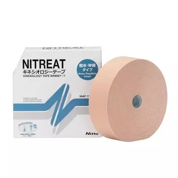 Nitoms Nitreat Kinesiology Water Muscle Protection Ширина 50 мм x Длина рулона Лента, Репеллент, Лента, Растягивающаяся, Длинная, Устойчивая к отслаиванию, Устойчивая к сыпи,