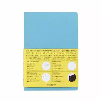 Nitoms STALOGY Note A5 Graph Year Note Blue S4110 1/2