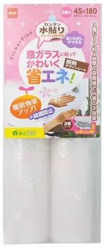 Nitoms Window Glass Insulation Sheet Water Pasted White Snow (Half Cut)