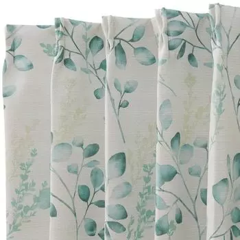 Nitori Deco Home Blackout and Drape Set of NITORI 5734602 Heat-Shielding Curtains, DH60, 100x135cm, 2, Green,