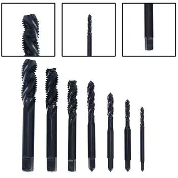 Nitrided Treated Metric Spiral Tap Drill Set for Accurate Threads M3M12