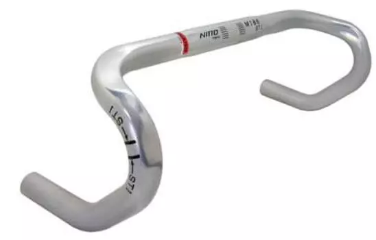 NITTO Руль-баран M186STI 380 Серебристый 26.0 M186STI-380 серебряный