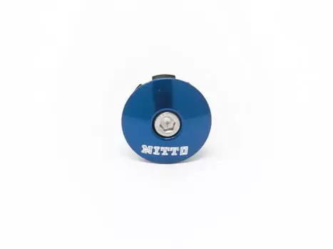 NITTO Top Cap with Bolt and Star Fangled Blue (1-1/8) Nut, синий