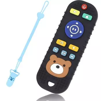NITUTUO Remote Silicone Baby Silicone Remote Control Teething Baby Teething Silicone Educational Food Grade Pacifier, Toy, Socafer, Type, Device,