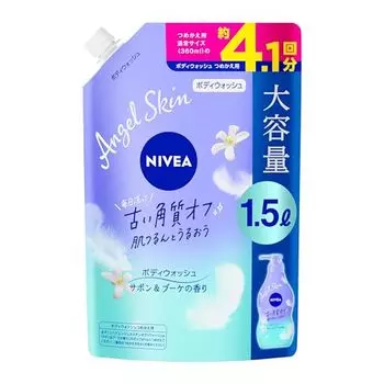 Nivea Angel Body Wash Savon Refill 1500 мл Мыло для тела Очищающее средство для всего тела Большая емкость для носика Refill