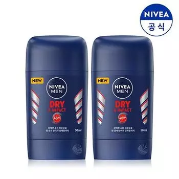 Nivea Men Дезодорант-карандаш Dry & Impact 50mlX2, 50 мл, 2