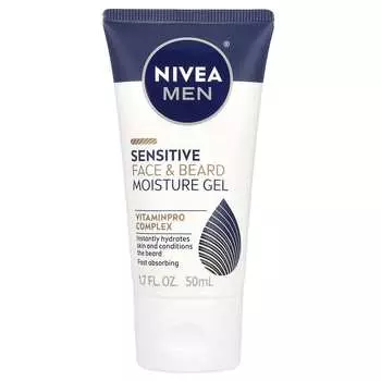 Nivea, Men s, увлажняющий гель для чувствительной кожи лица и бороды, 1,7 жидких унций (50 мл)