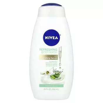 Nivea, Освежающий гель для душа, Свежее алоэ и лилия, 20 жидких унций (591 мл)